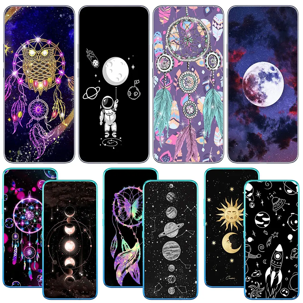 Moon Stars Dreamcatcher Dream catcher for Motorola Moto Edge 40 50 Pro 30 Ultra neo 20 One Fusion G200 E22 E40 E30 E22I Case