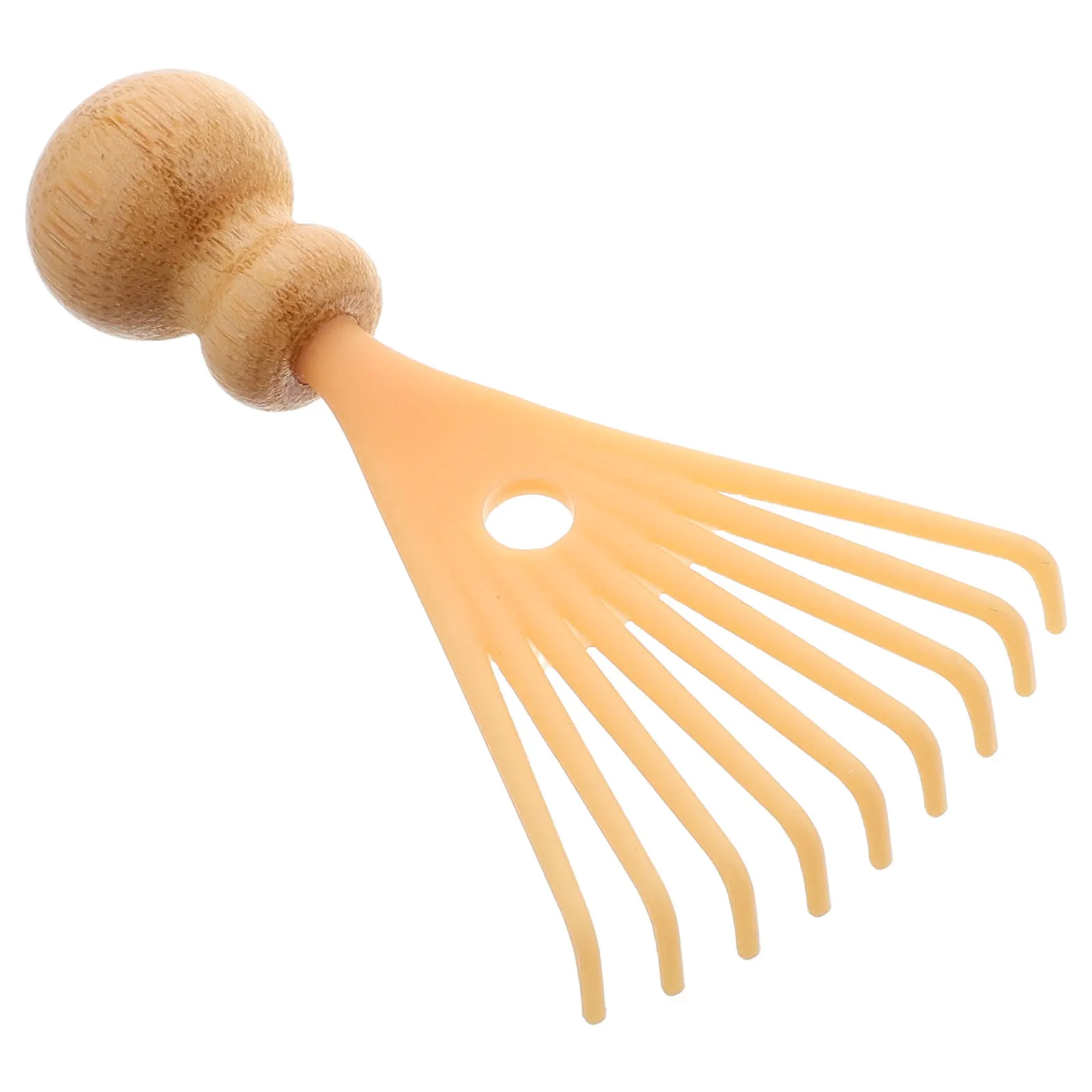 

Head Massager Mini Manual Claw Scalp Massager Beige Handheld Relaxation Tool Scalp Stimulator Compact Portable Home Travel Use