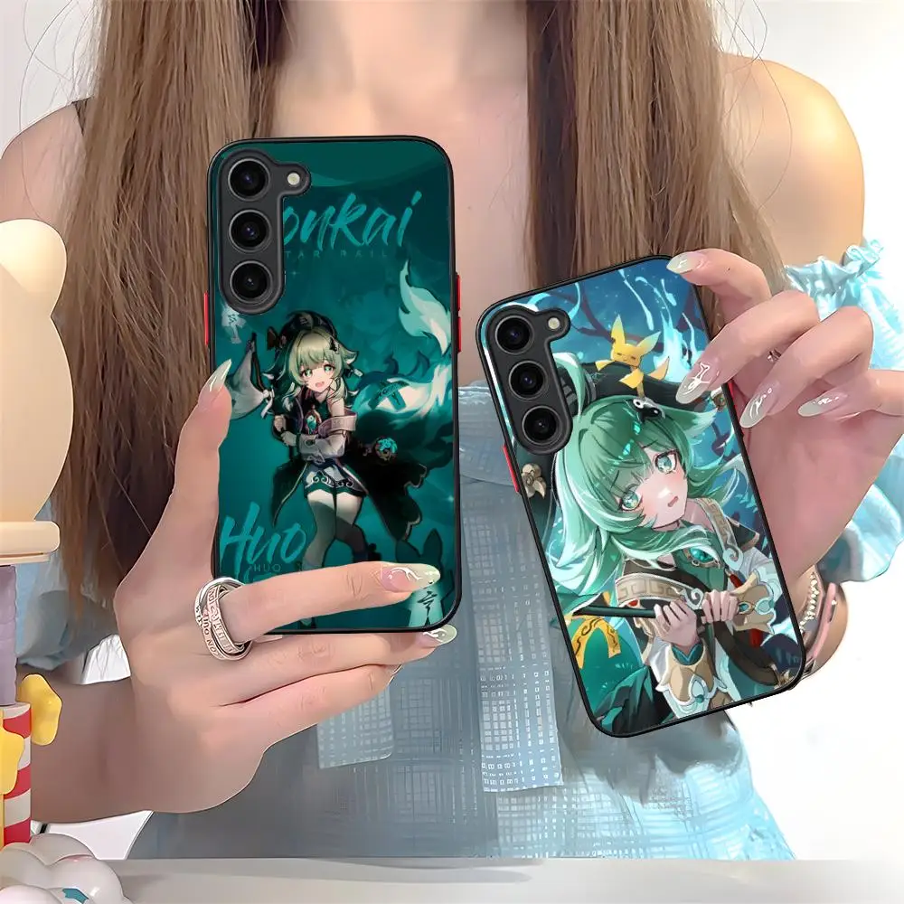 HSR Huohuo Phone Case for Samsung Galaxy S26 S25 S24 S23 S22 S21 Plus FE Ultra Skin Feel Shockproof Cover