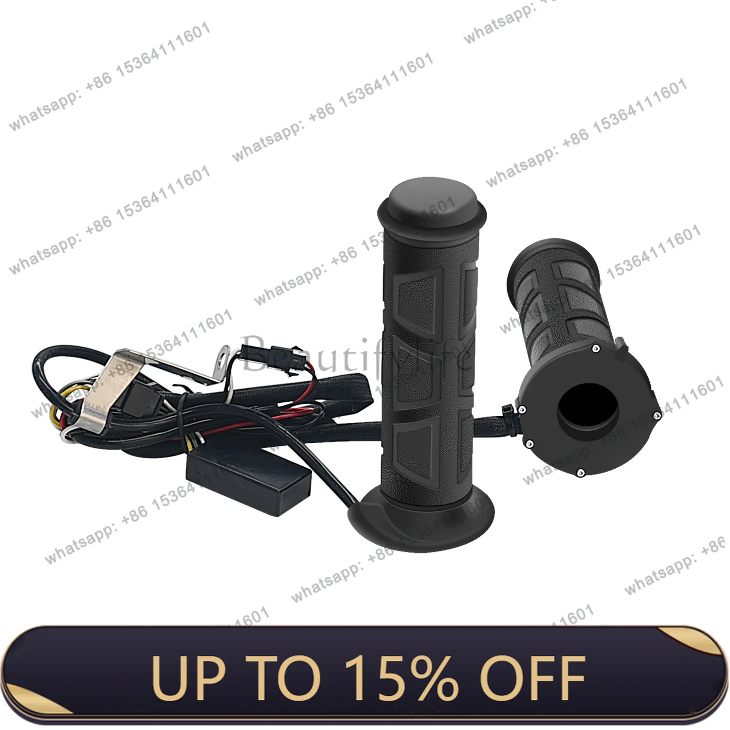 LX cross-border motorcycle handlebar modified luxury electric hand handle beach car adjustable switch