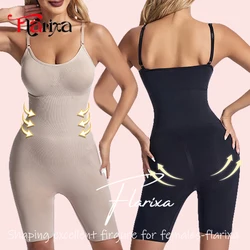 Flarixa Seamless Shapewear Bodysuit for Women Tummy Control Full Body Shaper Waist Trainer Slimming Corset Underwear Faja