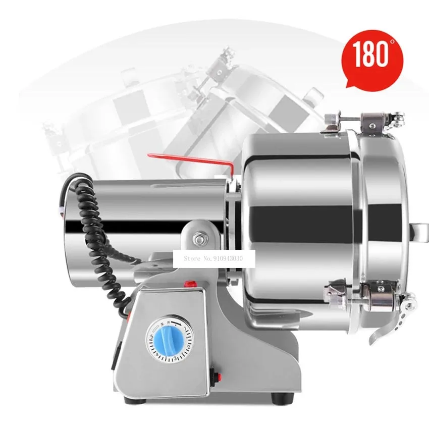 

Grain Chinese Herbal Medicine Grinder 110V/220V 4200W Food Mill Powder Machine 2500G Large Capacity Ultrafine Household