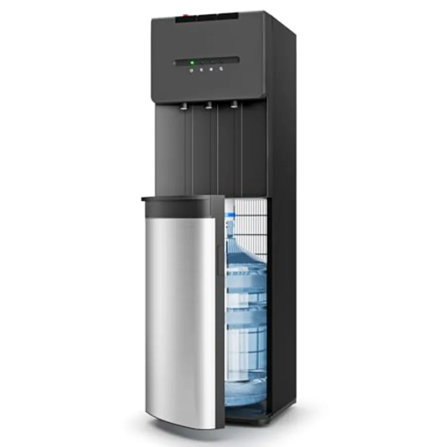 

Bottom Loading Water Cooler Dispenser for 5 Gallon Bottle, 3 Temperature Settings Cold, Warm Hot, with Child Lock, LED Display