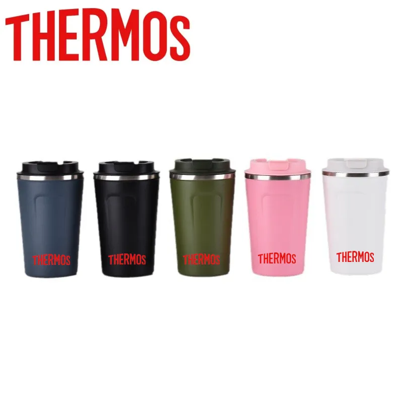 THERMOS 304 stainless steel insulated cup outdoor portable portable portable cup double-layer vacuum coffee cup