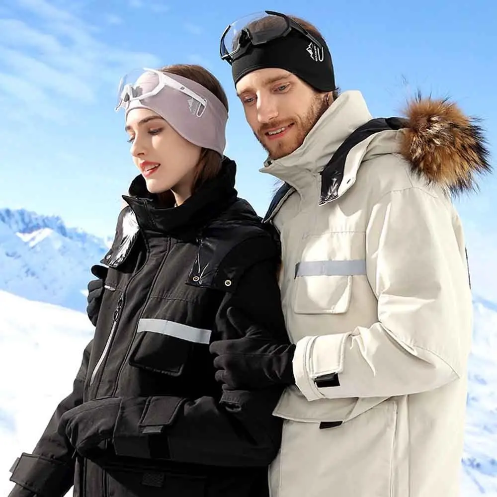 

New Winter Skiing Earmuffs Adjustable Windproof Headwear Earmuffs Cold Protection Non-Slip Hair Band Outdoor Sports