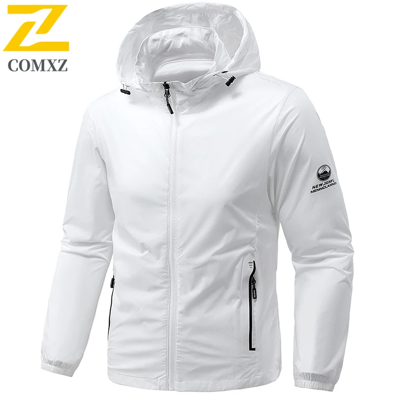 

Мужская солнцезащитная куртка из ледяного шелка, лето 202, быстросохнущая ультралегкая дышащая кожаная куртка с капюшоном, пальто для рыбалки на открытом воздухе и велоспорта