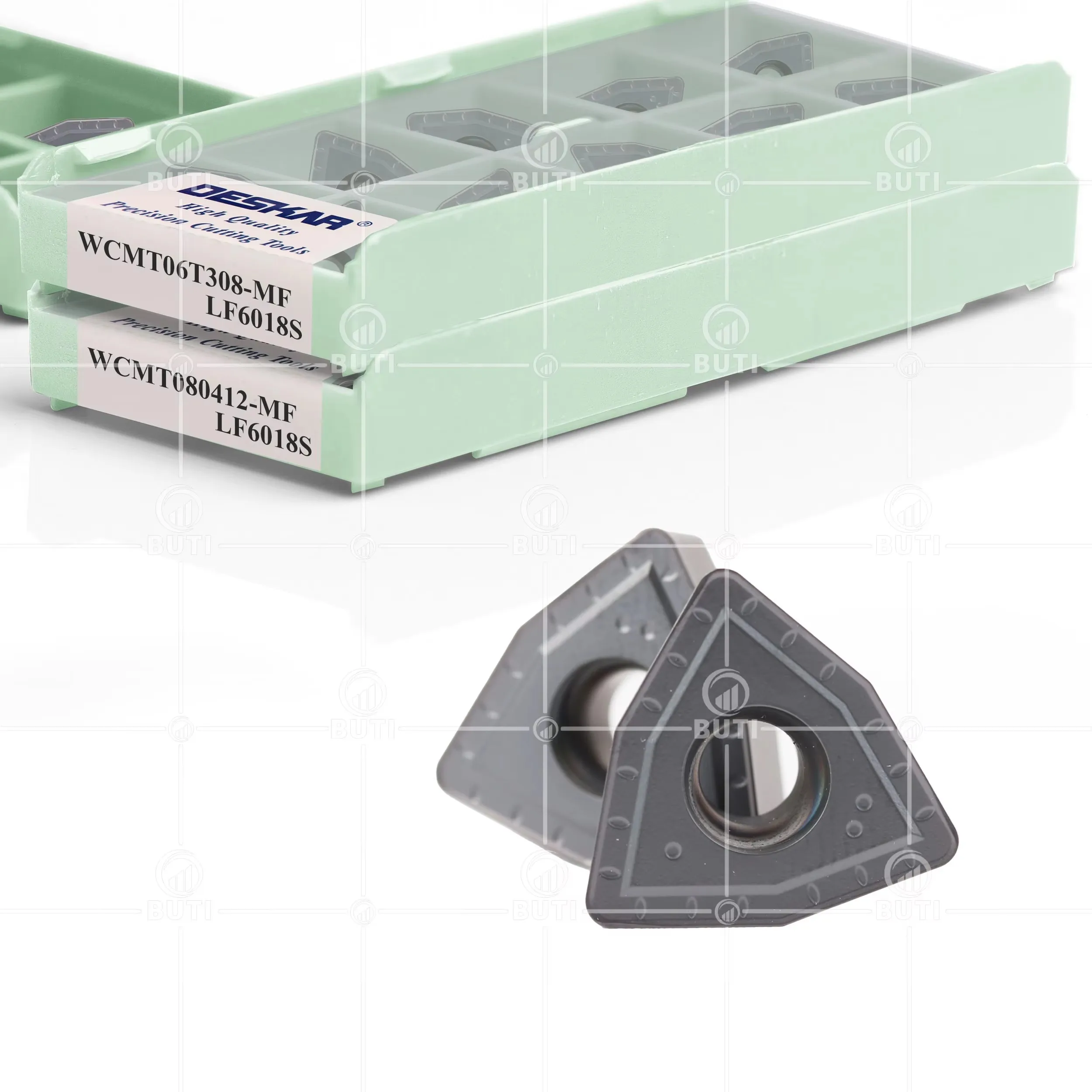 شفرة الحفر على شكل حرف U WCMX 030208   WCMT06T308-MF LF6018S DESKAR 100% الأصلي آلة خرط تعمل بالتحكم الرقمي بواسطة الحاسوب كربيد إدراج المستخدمة لمعالجة الفولاذ المقاوم للصدأ