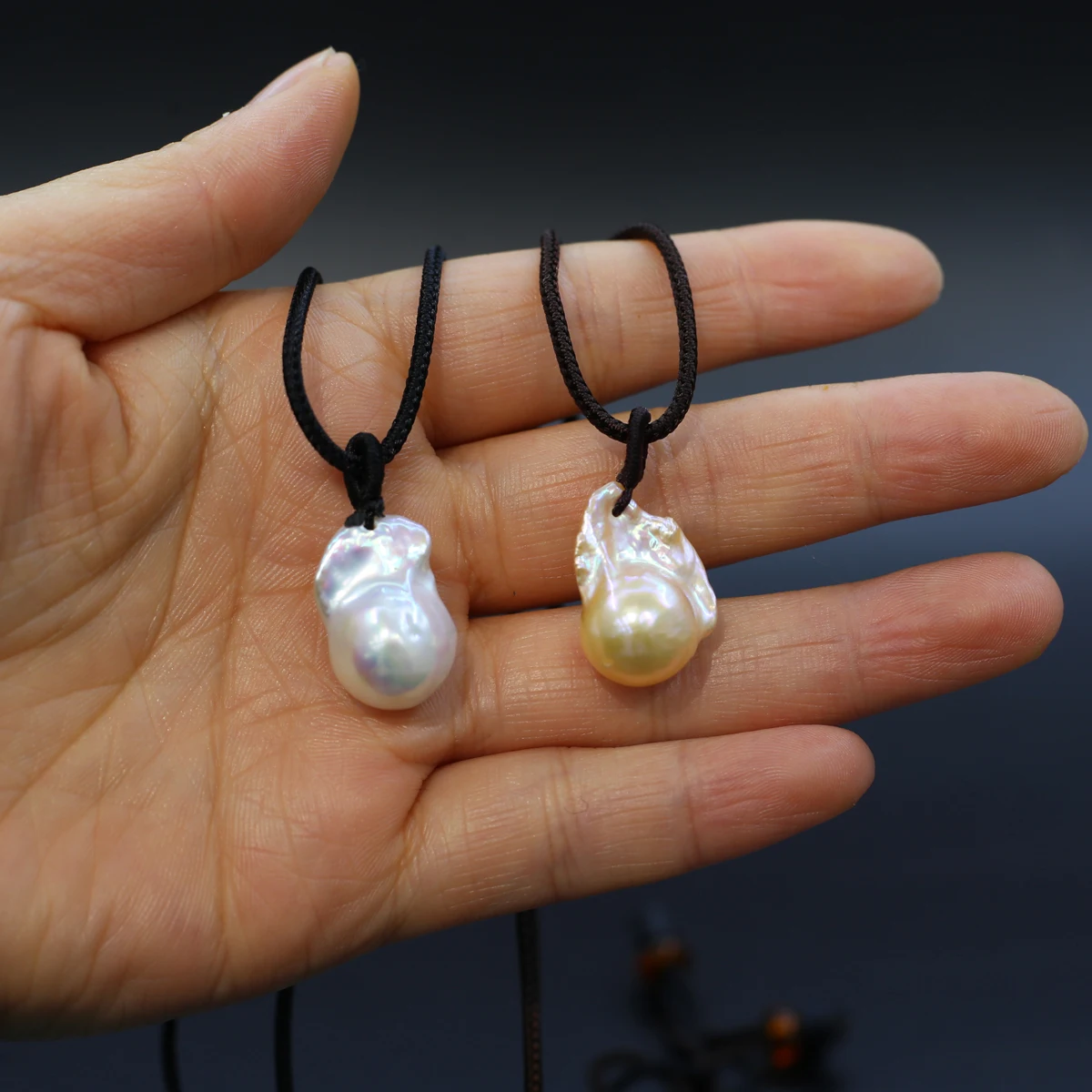 Baroque Tail Pearl Pendant 67cm Length Necklace for Women Wedding Gifts Wholesale Fashion Jewelry Women Genuine Natural Pearls
