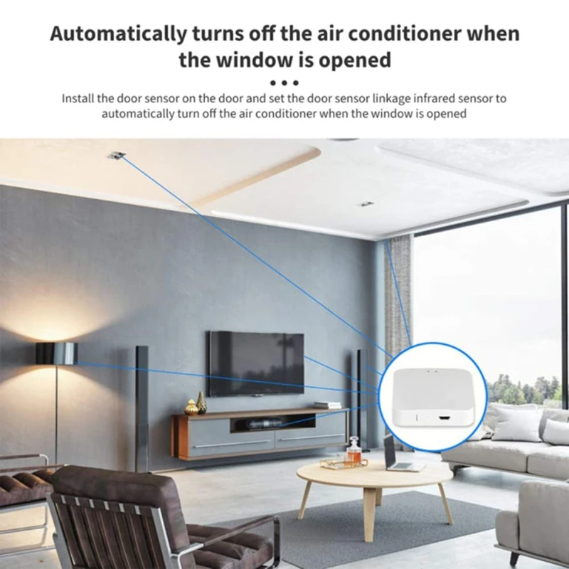 Tuya Zigbee-Passerelle Wifi Sans Fil pour Maison Intelligente, Petit airies Compatible avec Alexa Google Hom, 3.0