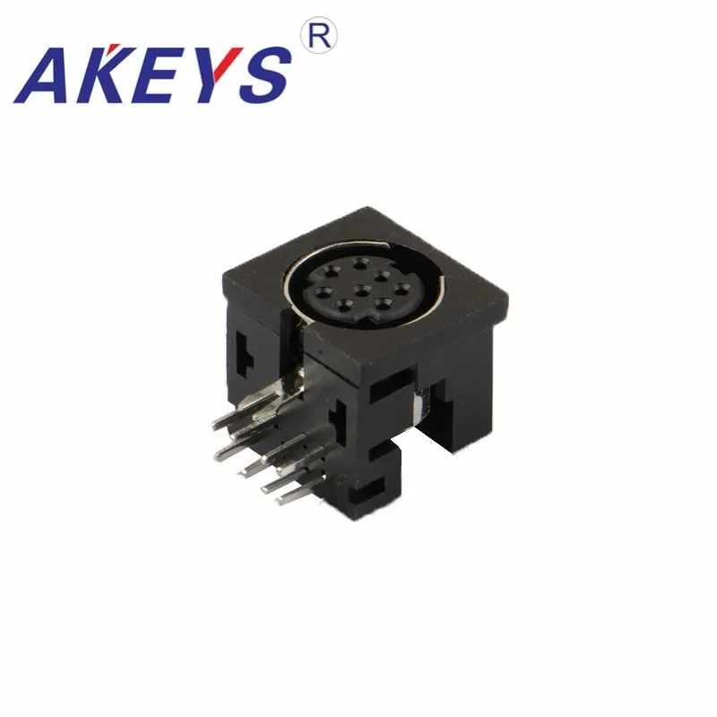 10PCS MDC-8-01 PCB Mount DIN 8 Terminals Female S-video Socket Connector Adapter
