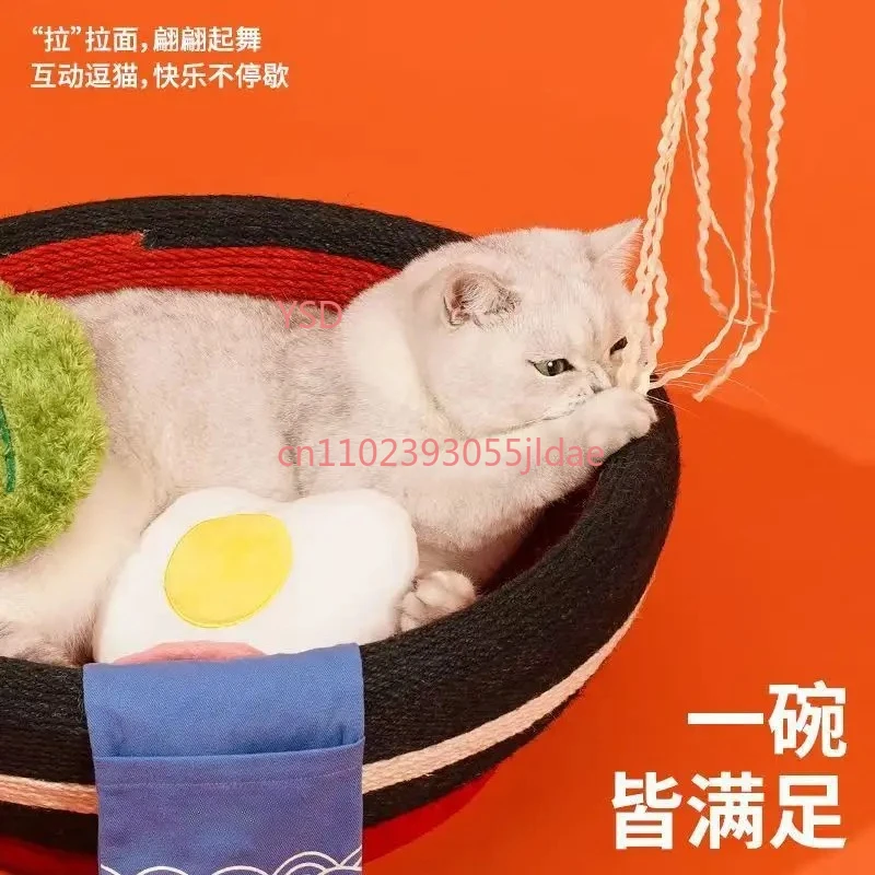 Cat Scratching Board & Cat Bed Combo, Durable Non-Shed Corrugated