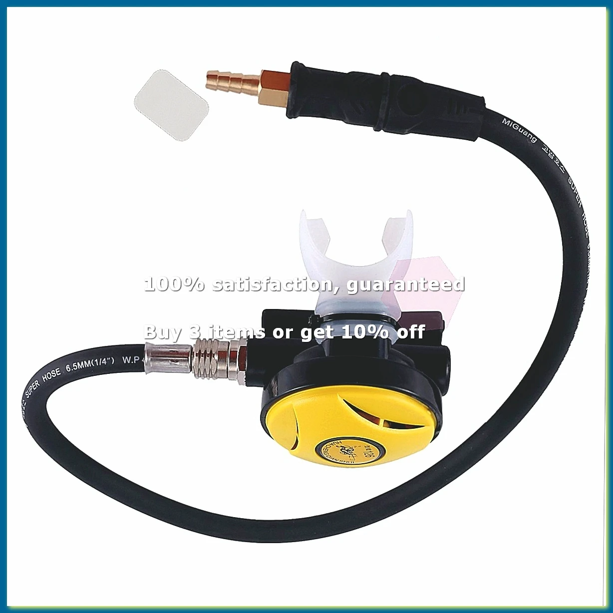 ●Scuba Diving Diver Regulator Diving Snorkel Tube Snorkeling Equipment Pressure Reducer 2Nd Dive Diving Regulator-Yellow