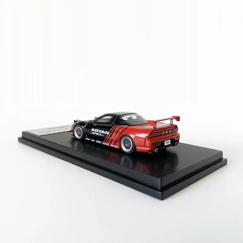 Modelo coletar 1:64 liga modelo carro nsx na1 veículo de corrida esportivo fundido-revestimento avvan ltd999