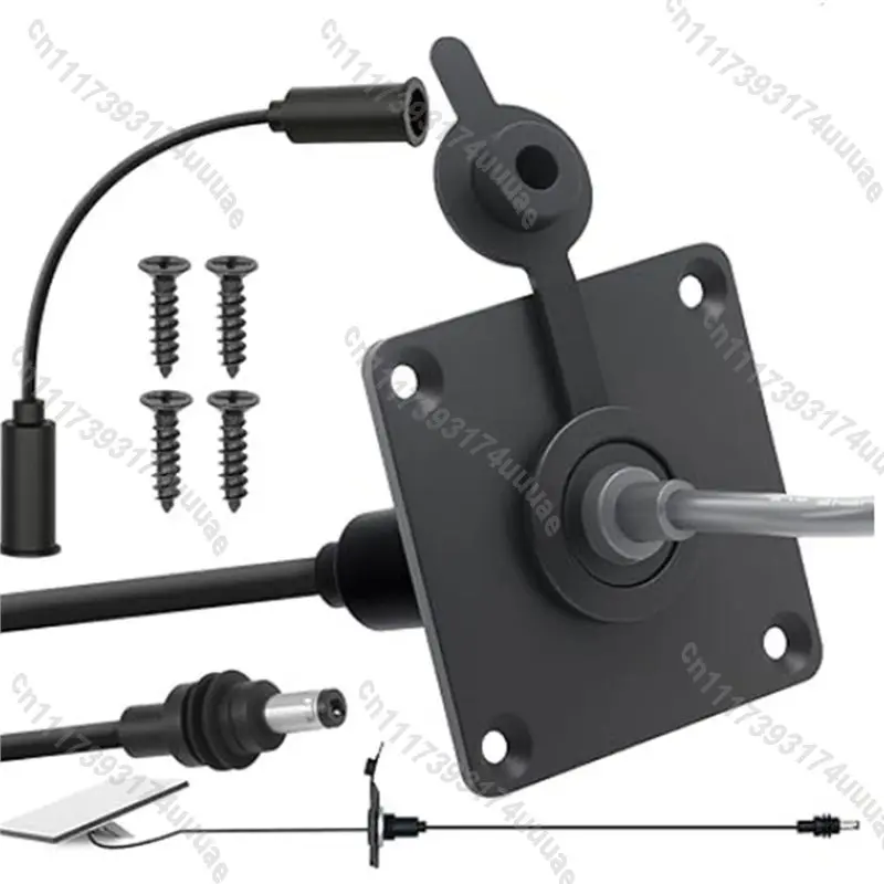 For Starlink Mini Waterproof Wall Pass‑Through Mount Kit, DC 5.5X2.1mm Female Adapter With Cable Entry Port