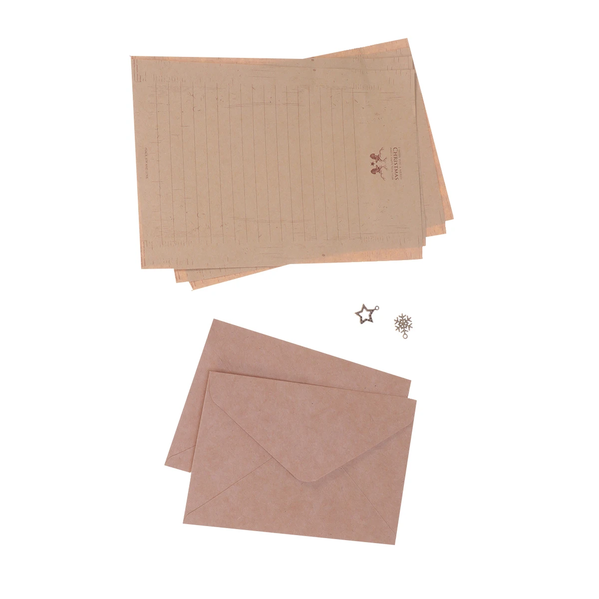 

Christmas Letter Paper Set Eco Friendly Writing Envelope Greeting Cards Ideal Families Friends Party Gift Simple Design