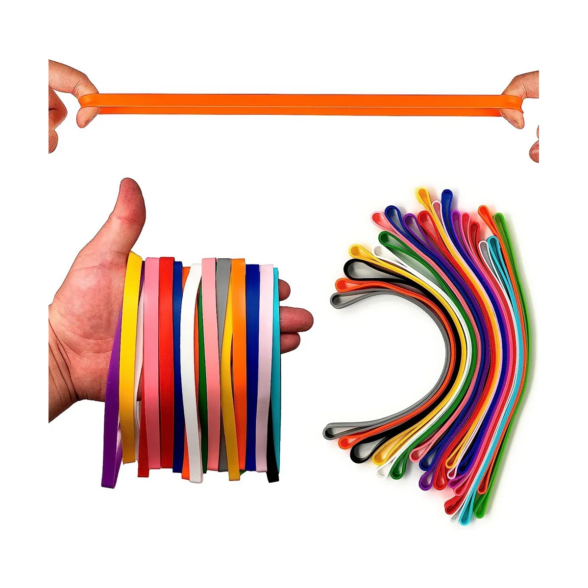 Big Rubber Bands, Thick Rubber Bands Heavy Duty, Wide Rubber Bands, Large Rubber Bands Office Supplies (20 Pieces)