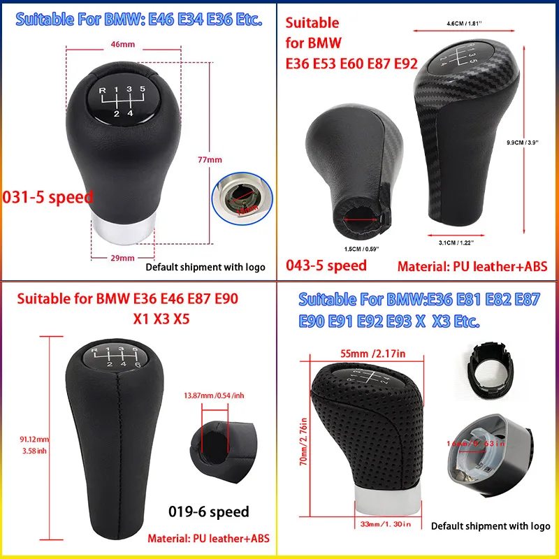 

BMW E34 E36 E46 E53 E60 E81 E82 E87 E90 E91 E92 E93 X1 X3 X5 Коробка передач 5-скоростная/6-скоростная кнопка переключения передач Модели BMW Ручка переключения передач