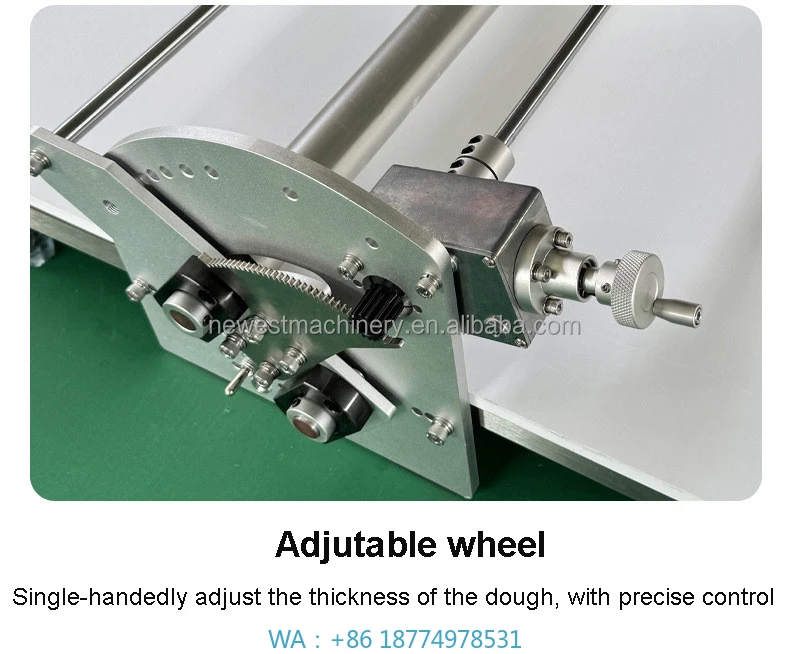 Pressa per impasto da tavolo Sfogliatrice per pasta per pane Spessore regolabile Croissant elettrico