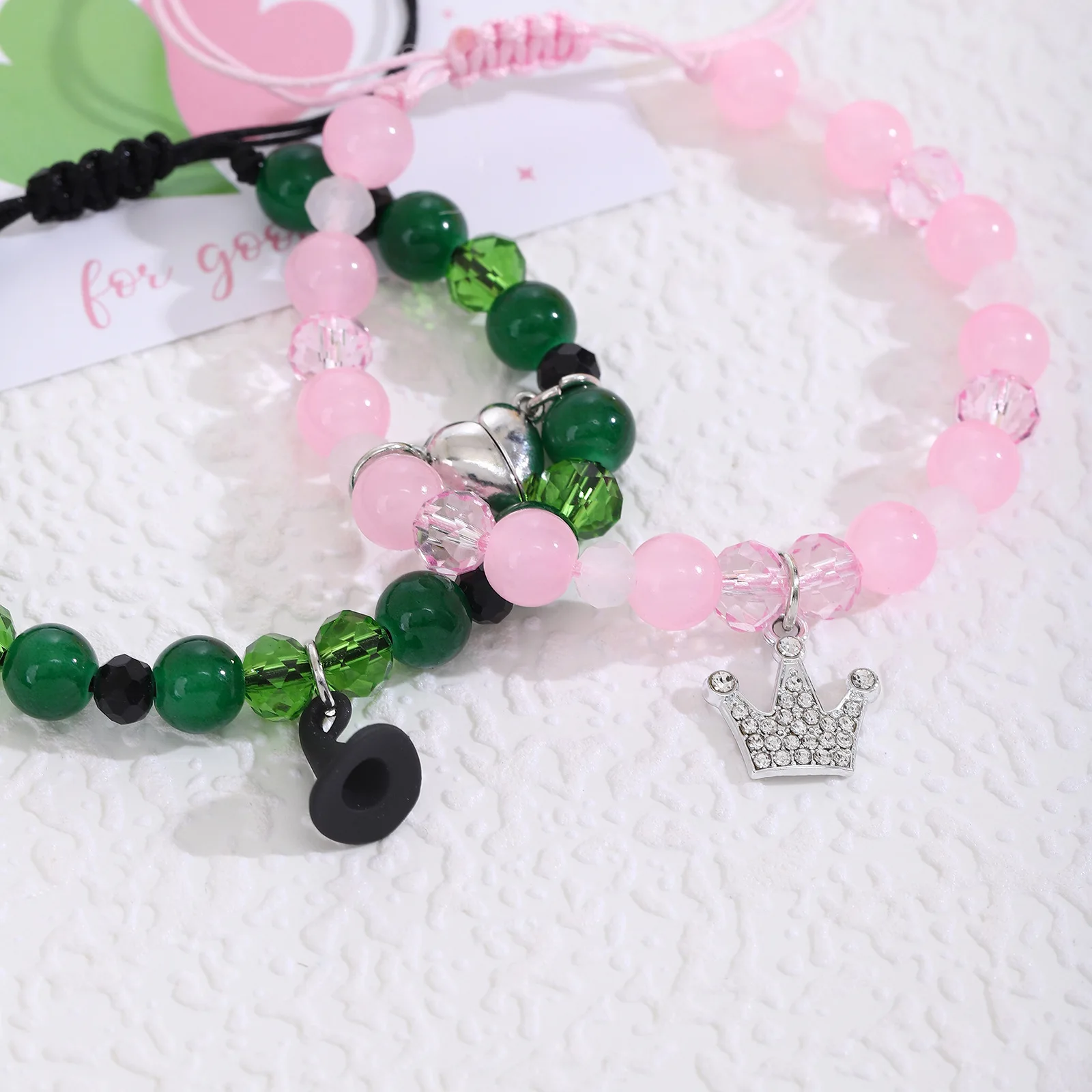 Neues Design Magic Stick Hut Krone passende Armbänder für Frauen Mode handgefertigte Perlenarmbänder BFF Freundschaftsschmuck Geschenke – Detail 6