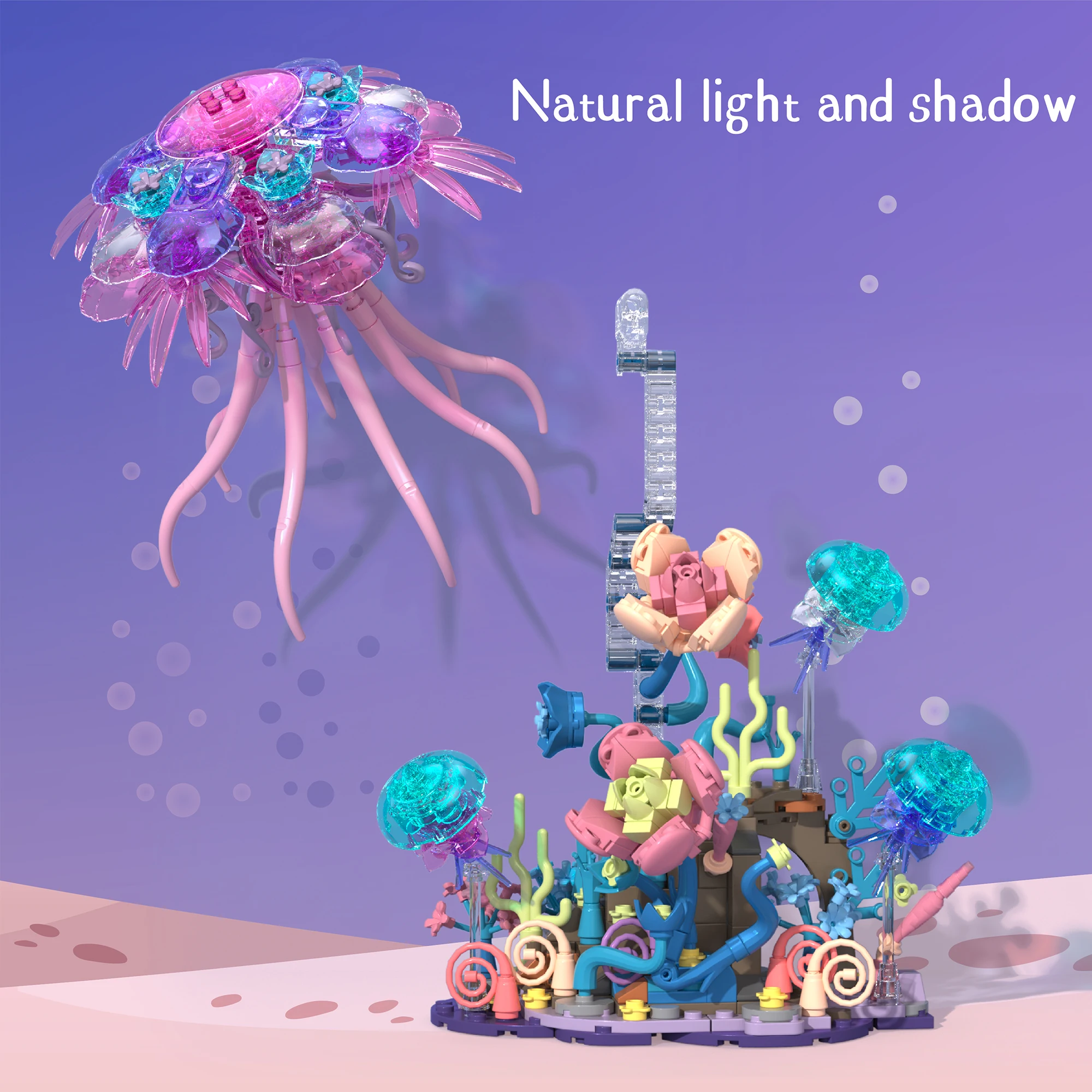 

526PCS Floramare Ocean Flower Spirit Building Blocks Fantasy Sea Elf Botanical Model Bricks Creative Display Toy Gift for Adults