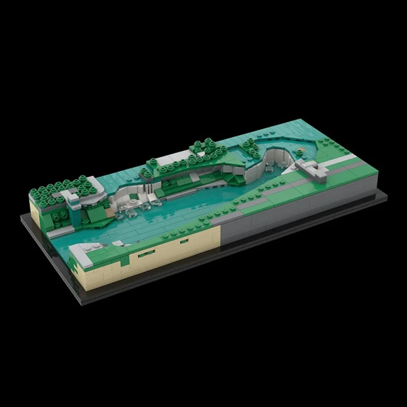 685 pièces MOC Niagara Falls modèle d'architecture blocs de Construction cadeau de noël Construction assembler bricolage brique jouets enfants anniversaire