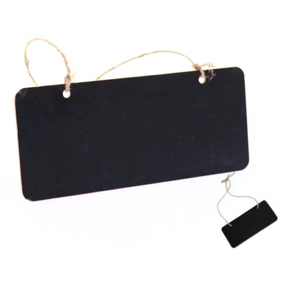 Small Hanging Chalkboard For Office Cafe Menu Display Wooden Message Board Writing Memo Pad Sign 18 5x8cm Wall Decor