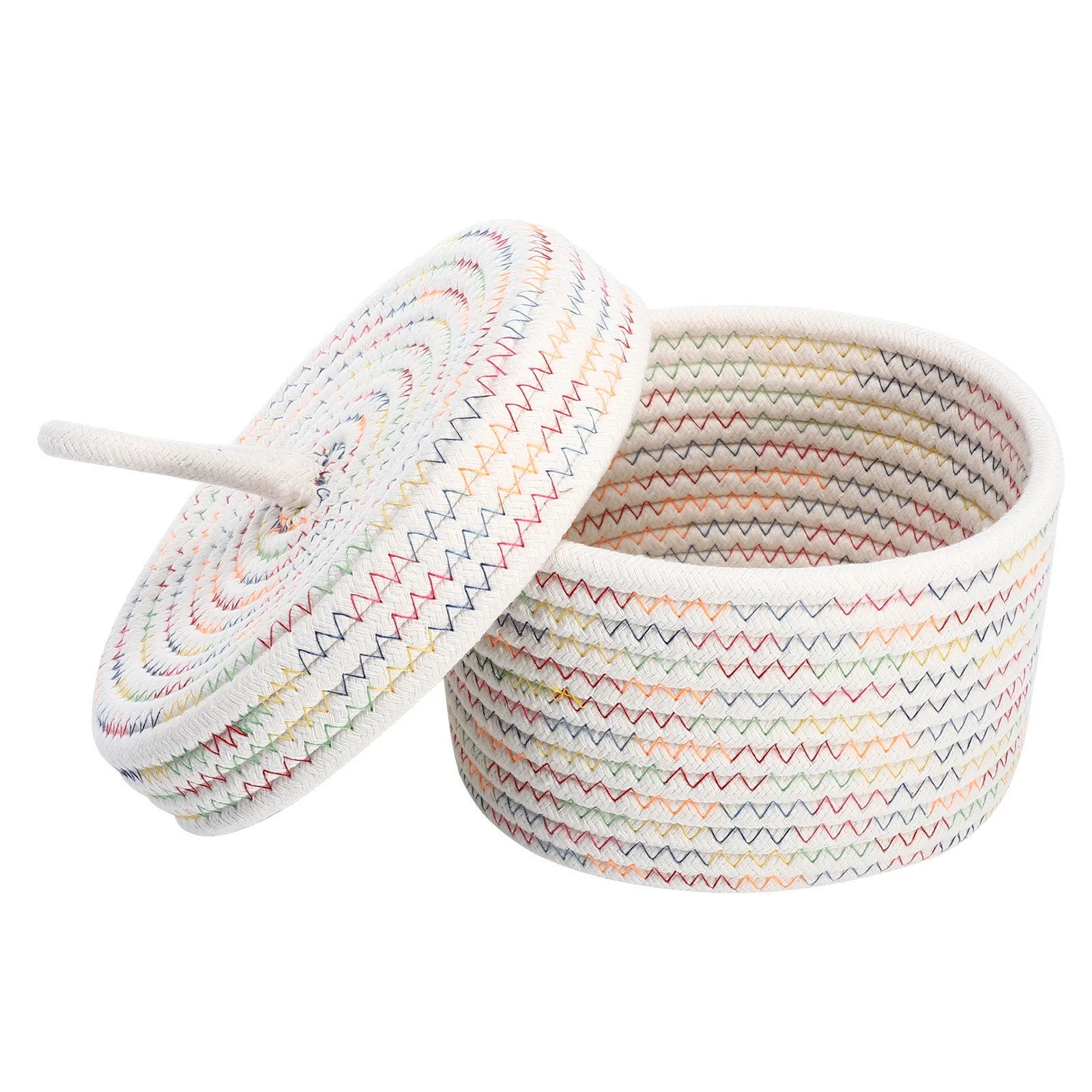 

Cotton Rope Storage Basket Woven Baskets for Home Decor Clothing Accessories Beauty Products Letters Housewares Storage
