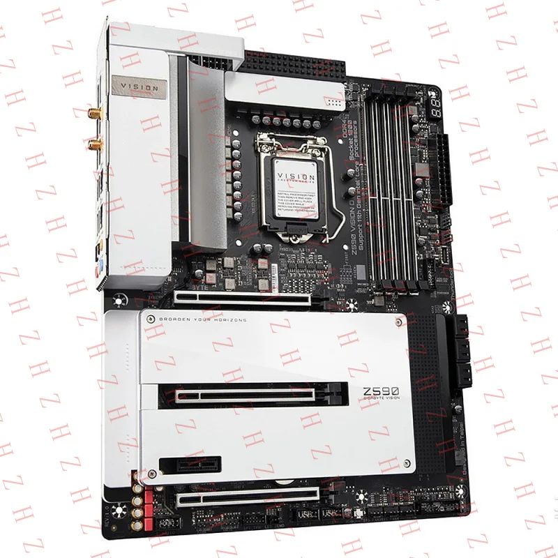 P+ For Gigabyte Z590 VISION D Motherboard LGA1200 DDR4 DP+ ATX Tested OK
