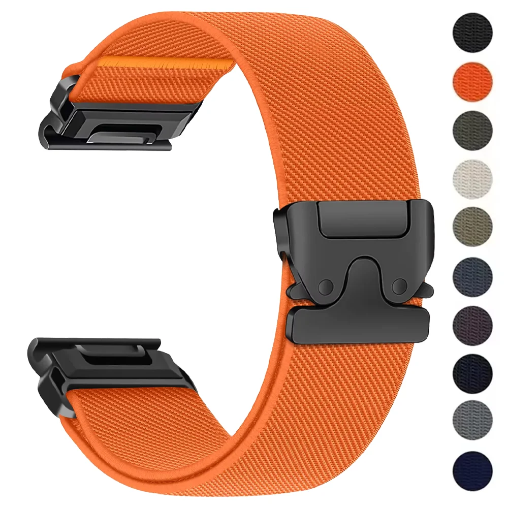 Fallschirm-Nylonarmband für Garmin Fenix 8 7 Pro 7X 6X 6 5X 5Plus 22mm 26mm Quick Fit Band für Garmin Quatix 8 Tactix 8 7 Armband
