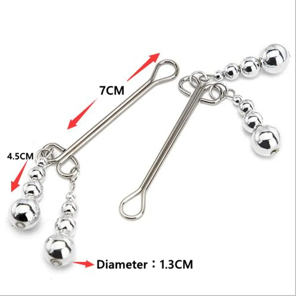 أداة الجنس الكبار الحلمة المشابك محفز الثدي مشبك أول تحفيز الإناث البظر المعادن ضبط النفس عبودية Bdsm اللعب SM السلع #6