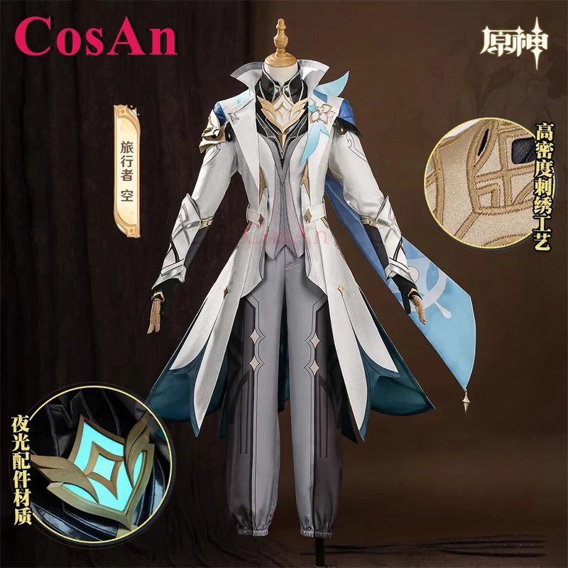 

CosAn Game Genshin Impact Aether Cosplay Costumes Fashion Lovely Uniforms Men Full Set Activity Party Role Play Clothing XS-XXL