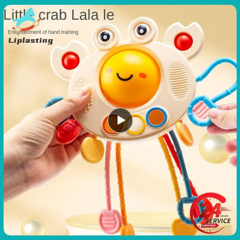 

Baby Montessori Toys Pull String Sensory Toys Baby 6 12 Months Silicone Develop Teething Activity Toys for Kids Educational Toys