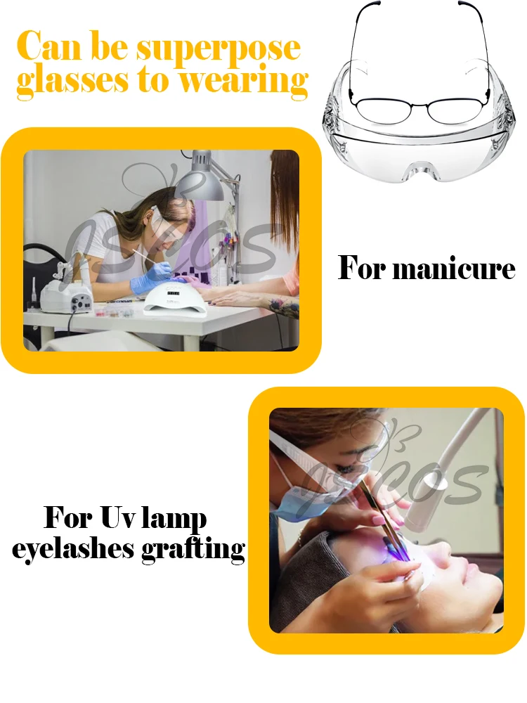 2023 NEW UV LED lash extension protective eyewear anti uv light glasses