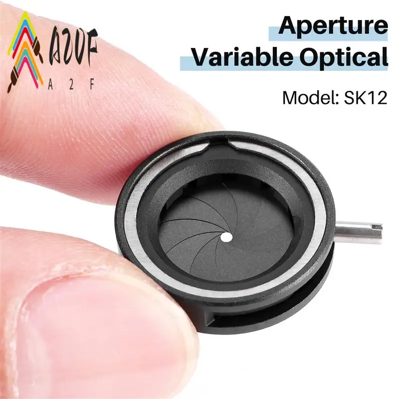 A20F-diafragma de Iris mecánico ajustable con apertura Manual, diafragma de Iris para cámara Digital, microscopio, lente de Iris