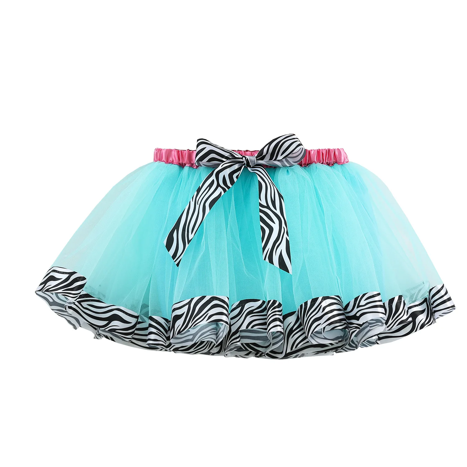 Children's Tutu Skirt Lined Performance Skirt Flower Girl Dresses Animal Mesh Girls Tutu Skirt Printed Skirt