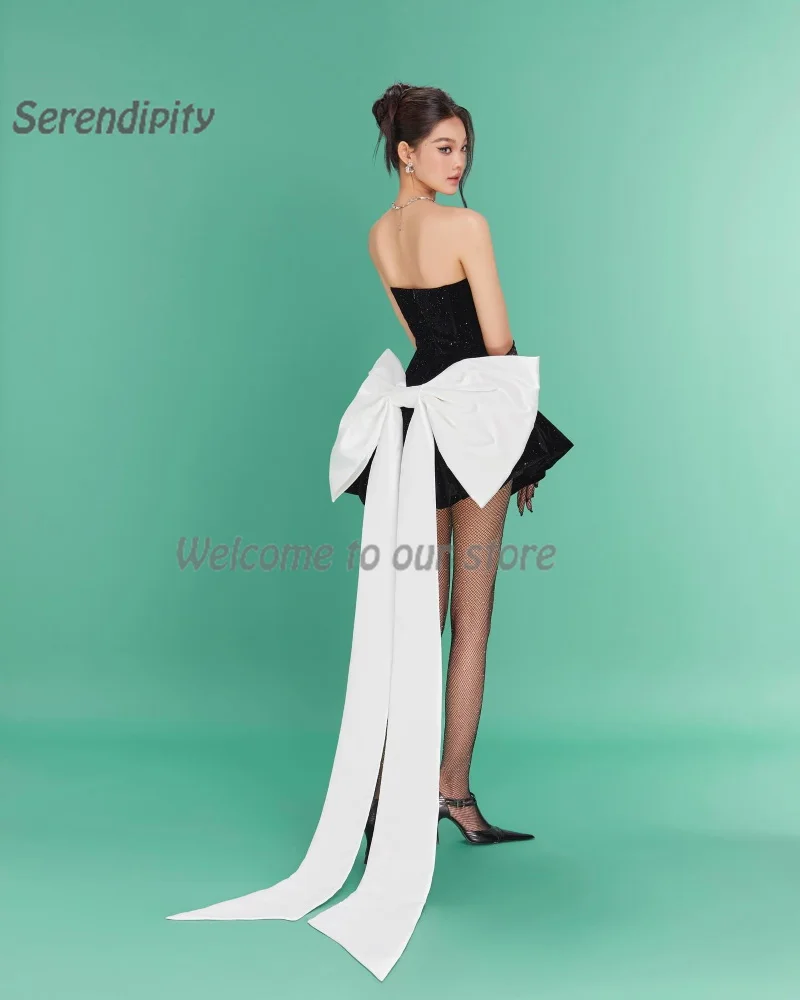 Serendipity Short Evening Dress فساتين سهرة Elegant Sweetheart Luxury Crystal Beach Party Homecoming Prom Gown For Women 2024