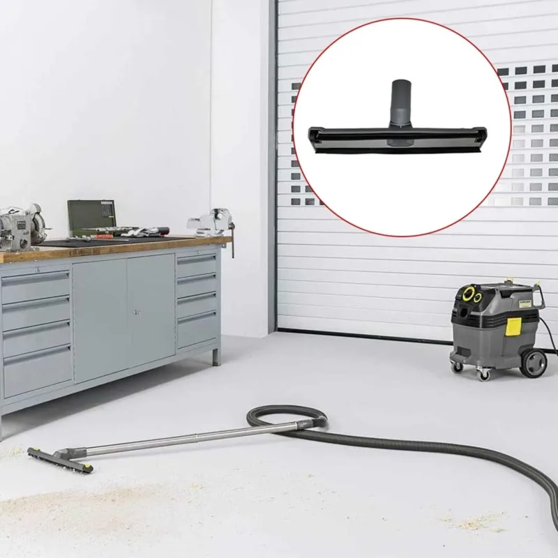 B59B Wet/Dry Floor Nozzle 360mm for Karcher NT48 NT70, DN35 Squeegee Brush Replacement with Replaceable Strips, Vacuum