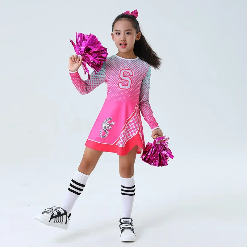 2024 fashion Halloween Cheerleader cosplay costume kids little girl adcross fancy outfits zombie dress for girls dresses