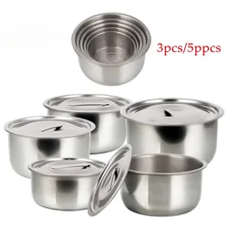 Basin Oil Basin with Cover Kitchen Commercial Oil Basin Trumpet Flavor Cup Whisking Salad Bowls Set