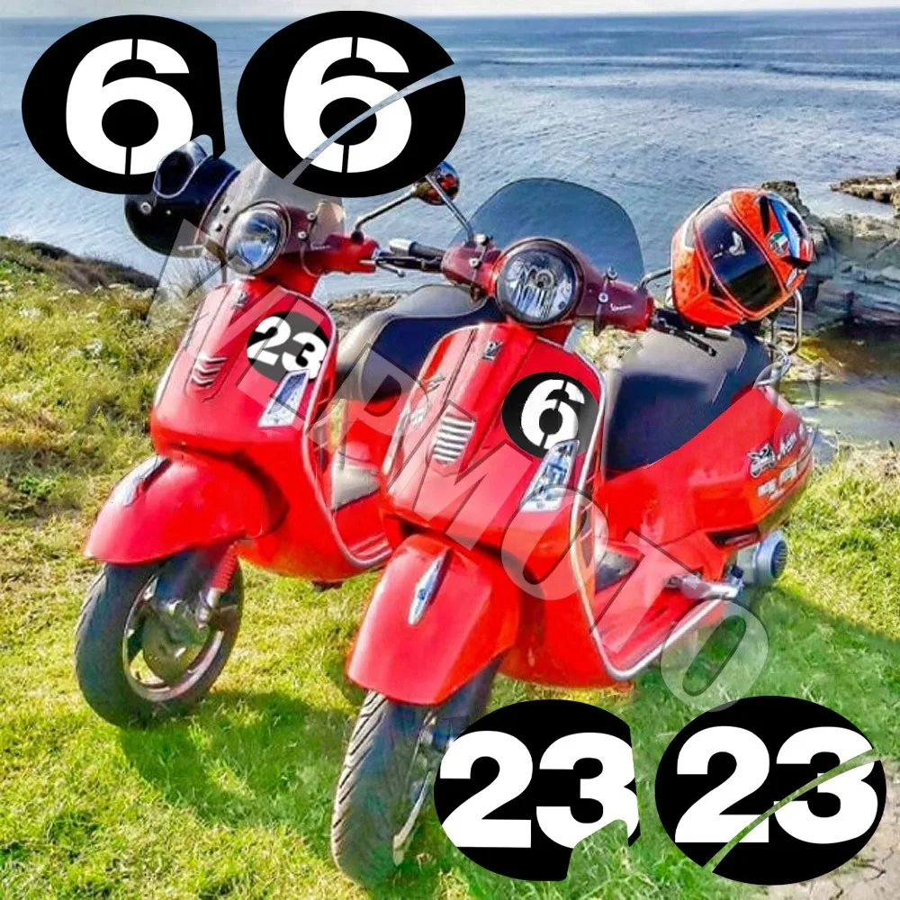 3M Motorcycle Fairing Sticker NO.6 Decal Accessories Waterproof For Vespa Sei 6 Giorni GT GTS GTL GTV 125 300 Super GTS300ie