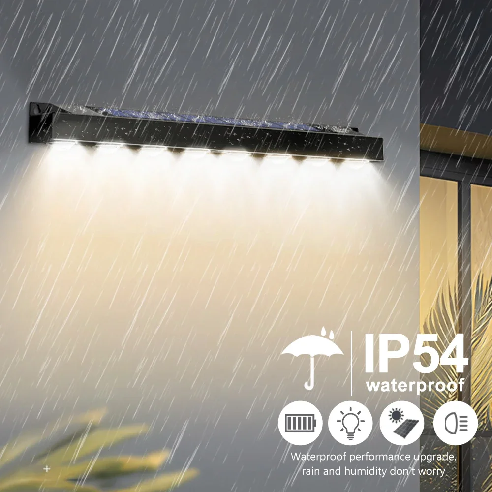 4/6/8 LED Outdoor LED Solar Wall Sign Light Garden Landscape Light Waterproof Bright Solar Address Lights Waterproof Yard Street