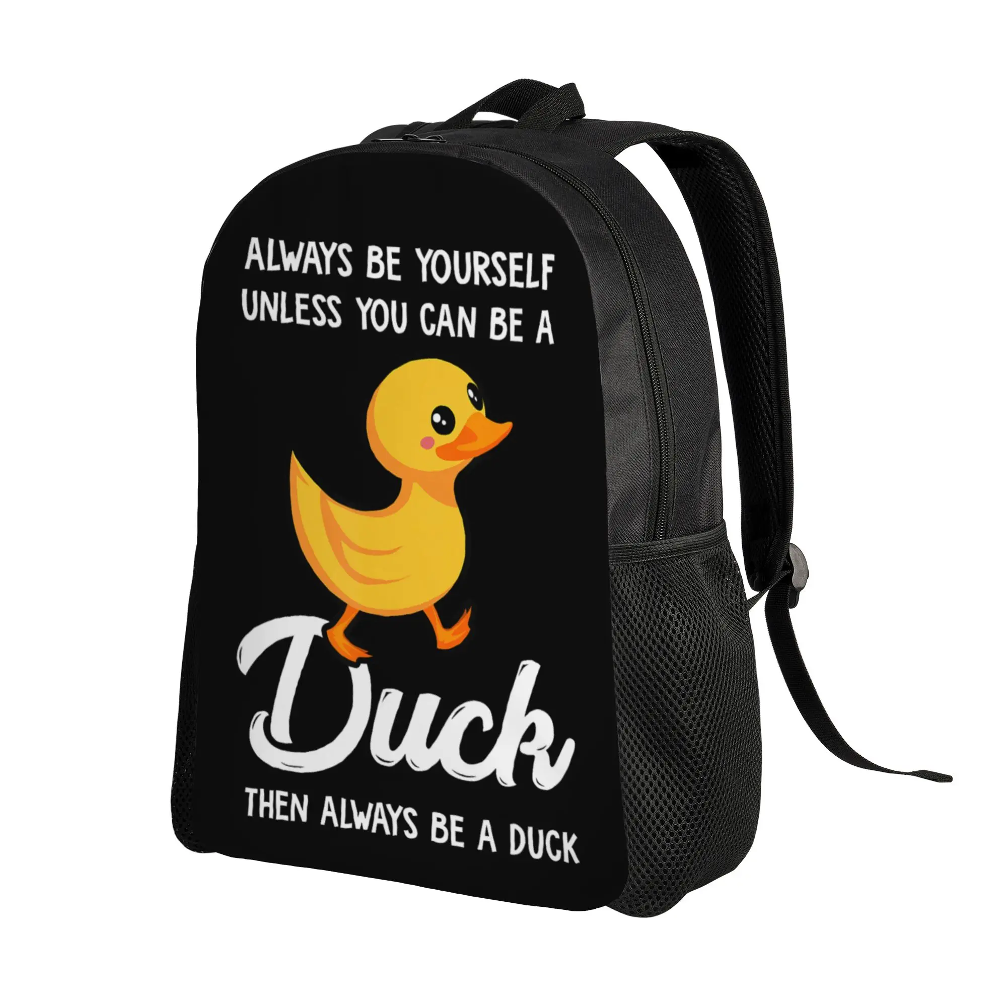 Always Be Yourself Unless You Can Be A Duck Backpack  Workout Backpacks Boy Girl Leisure School Bags Designer Pattern Rucksack