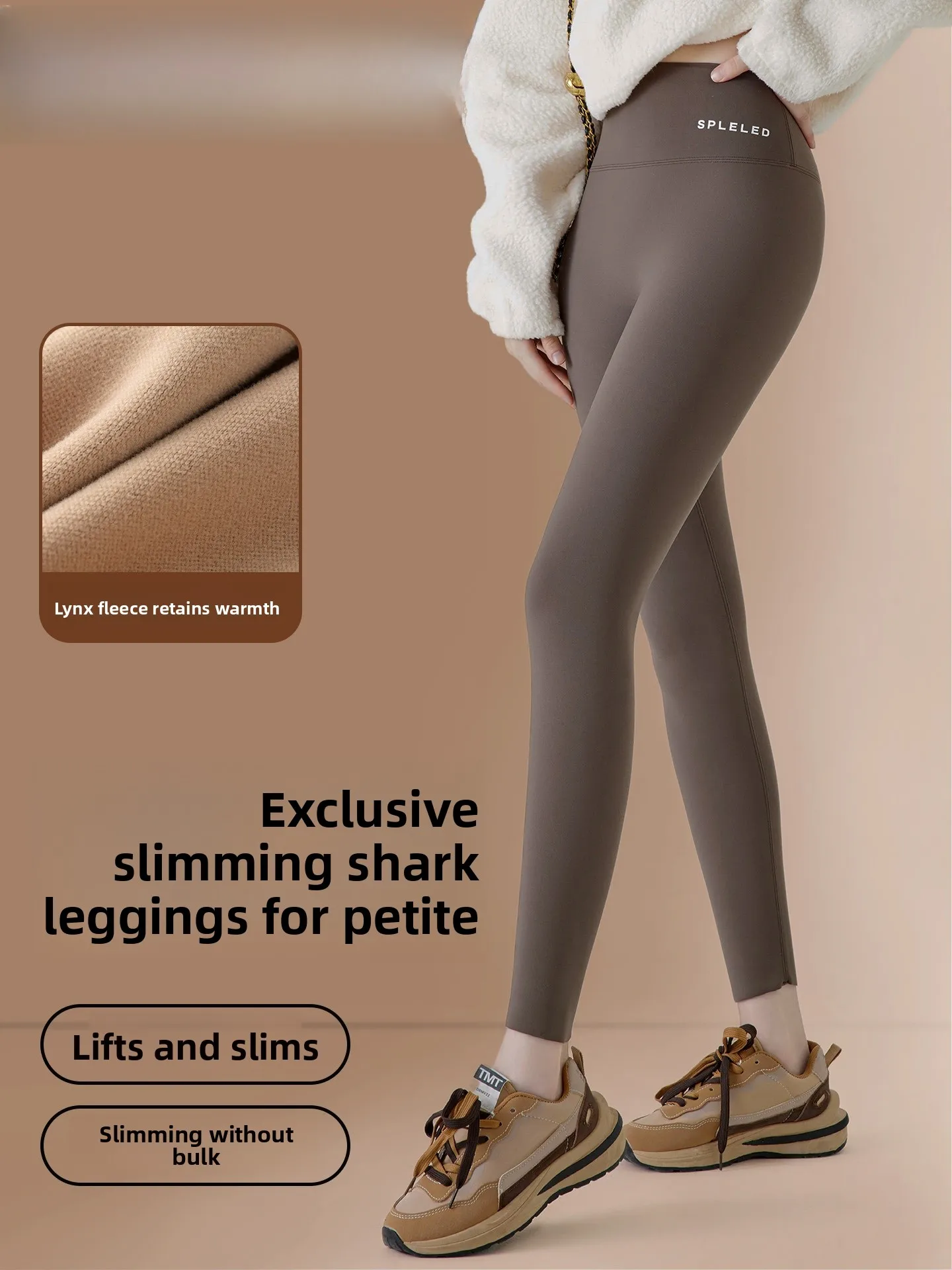 

Thiened Fce штаны для йоги женские брюки из овчины с высокой талией теплый базовый слой для контроля живота подтяжка ягодиц на открытом воздухе носимые