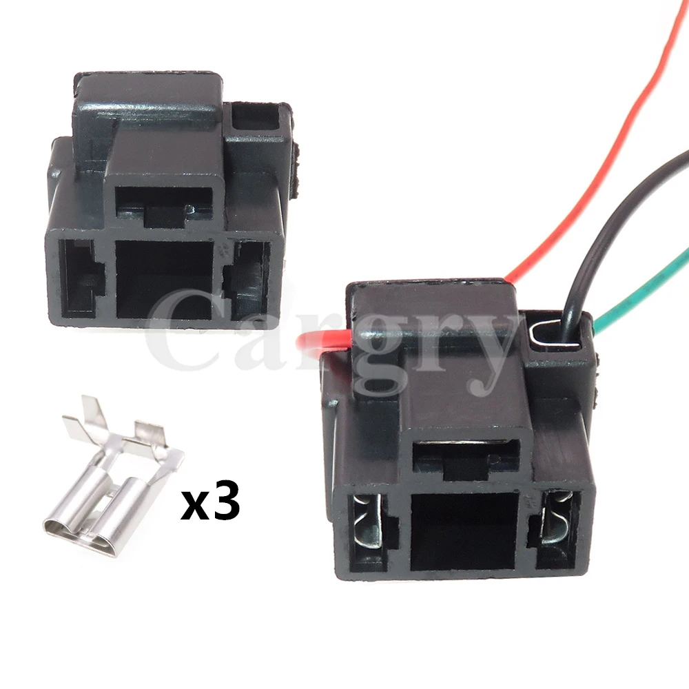 

1 Set 3P Automobile Starter High Current Plastic Housing Unsealed Connector Car Modification Socket Accessories