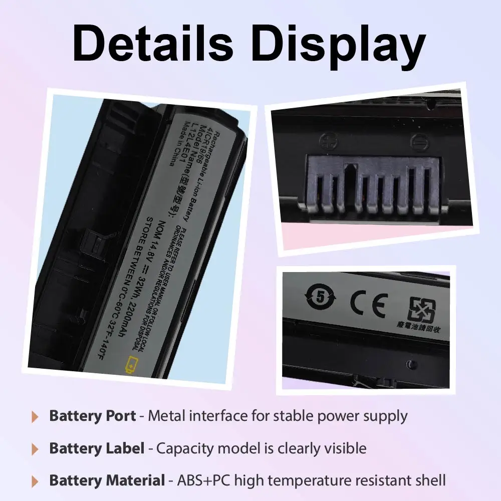 L12L4E01 Laptop Battery for Lenovo G400S G410S G500 G500S G510S G405S G505S S410P S510P Z710