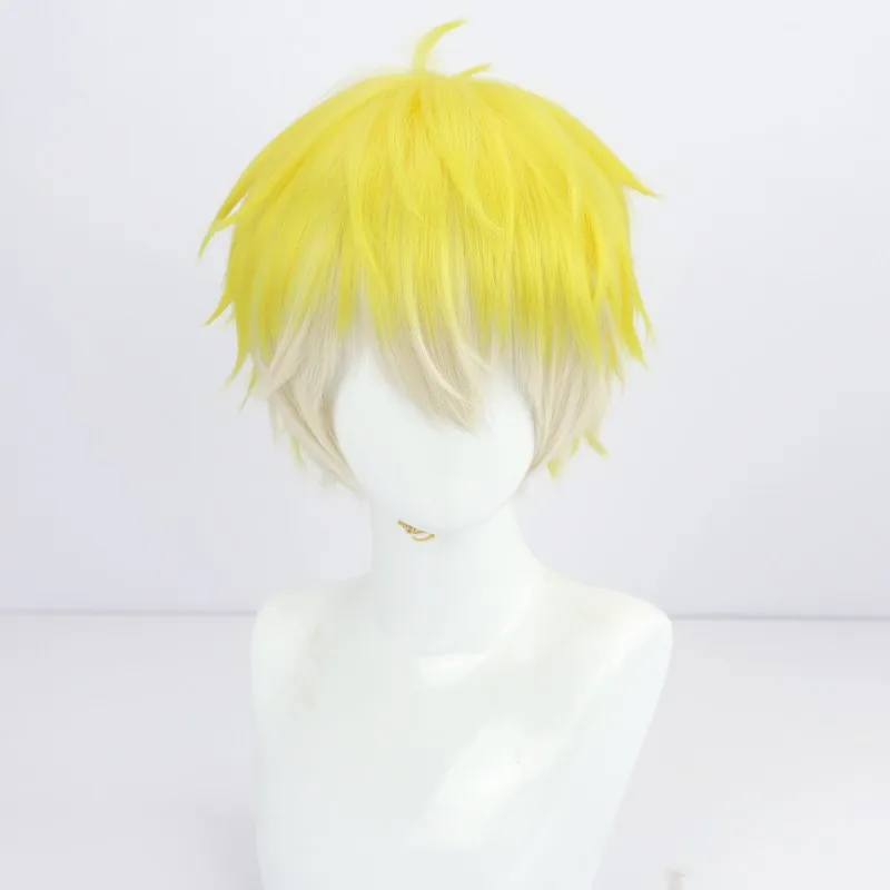 Virtual YouTube VtuberSonny Brisko Cos Cosplay Wig Halloween Carnival Party Props Synthetic Hair Heat Resistant Fiber + Wig Cap