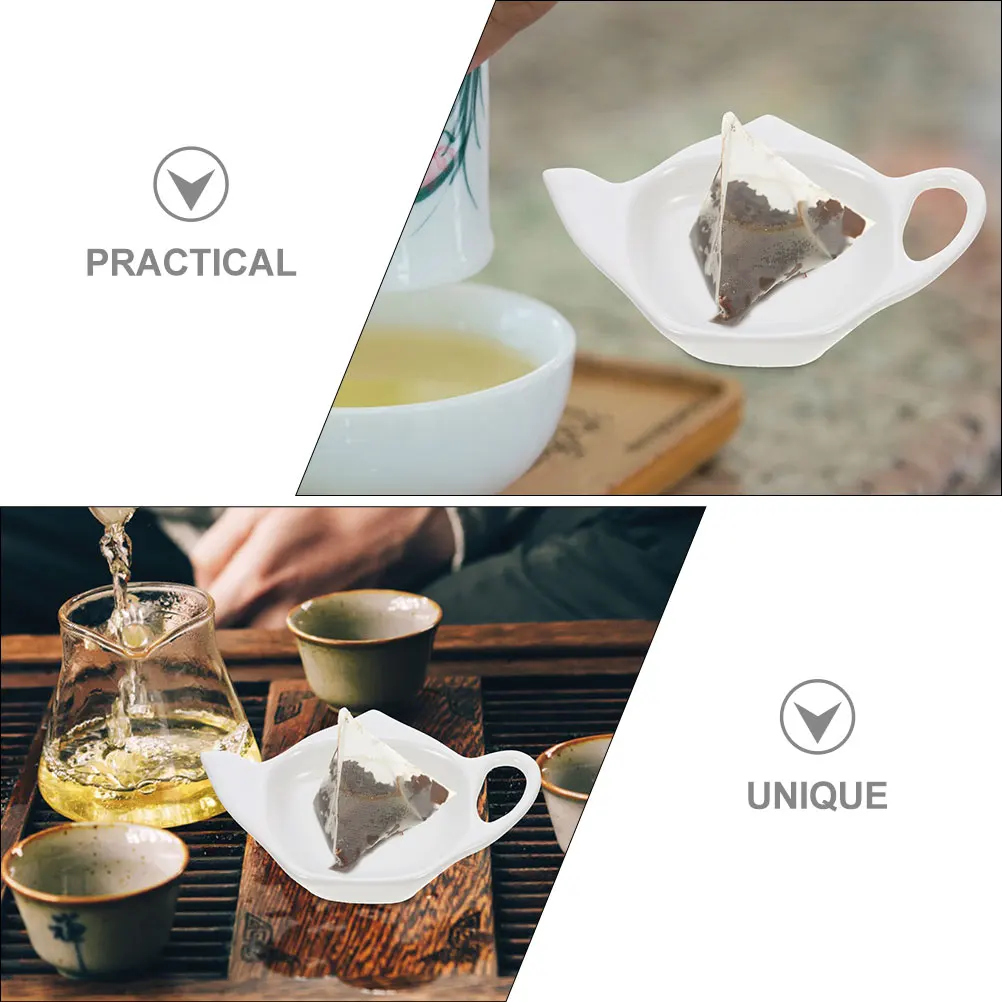 

Tea Bag Saucer Teabag Dish Rest Vintage Teabags Bowl Holder Dining Room Table Decor Coaster