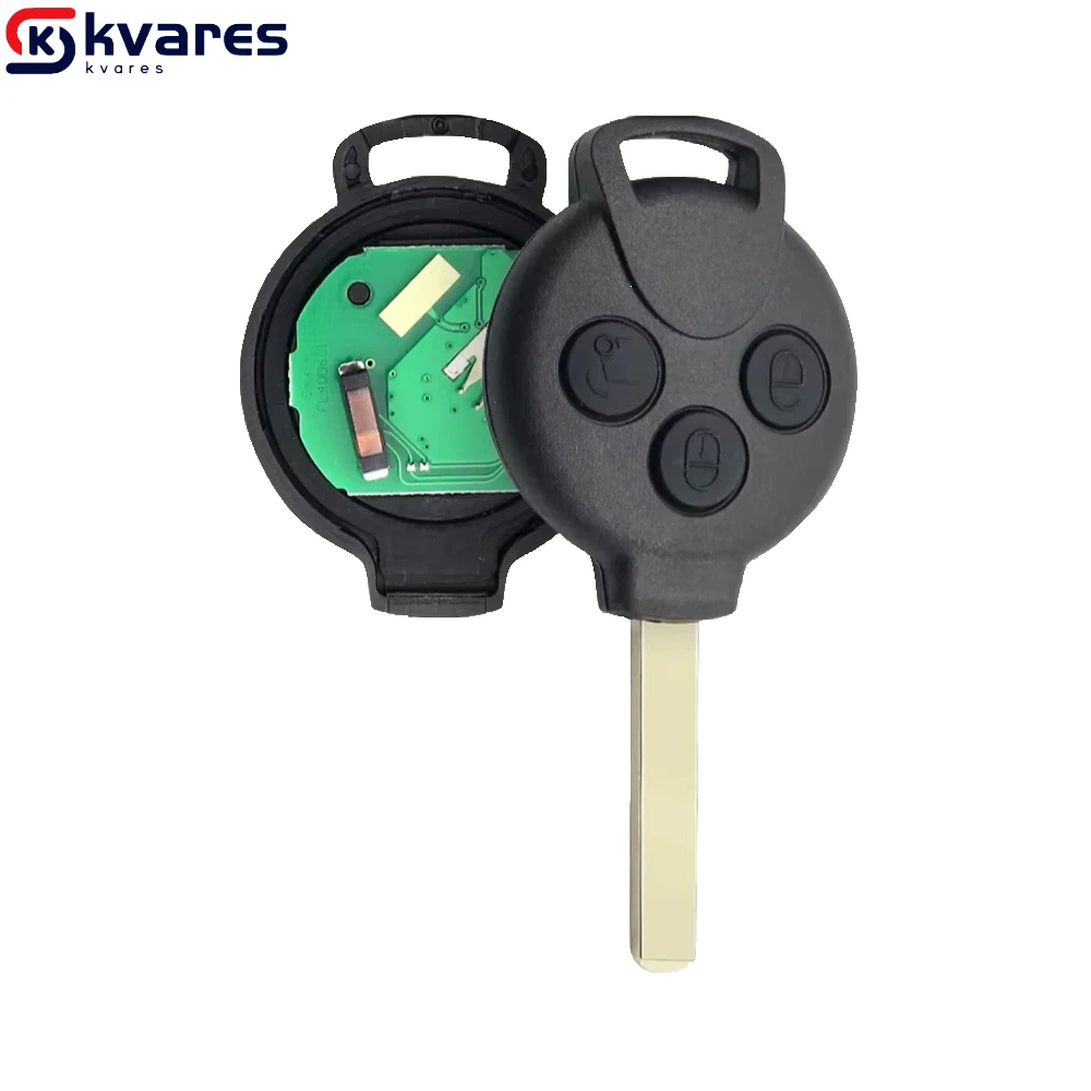 3 Buttons PCF7941 ID46 Chip 433MHz Remote Car Key For Mercedes Benz Smart Fortwo 451 2007 2008 2009 2010 2011 2012 2013