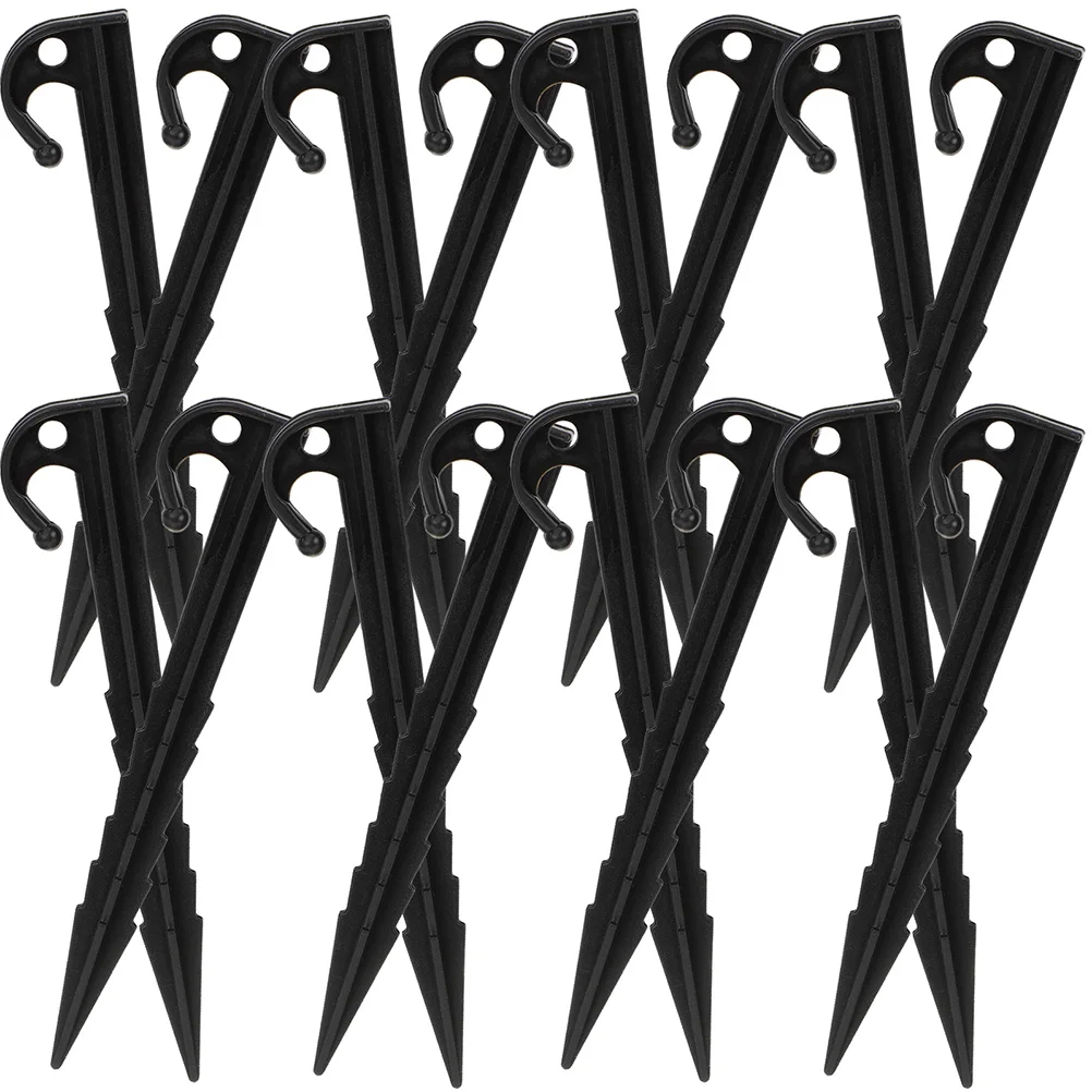 

50 Pcs Windproof Nail Camping Tents Accessories Plastic Ground Stakes Major Heavy Duty Pegs Spikes Professional Sand