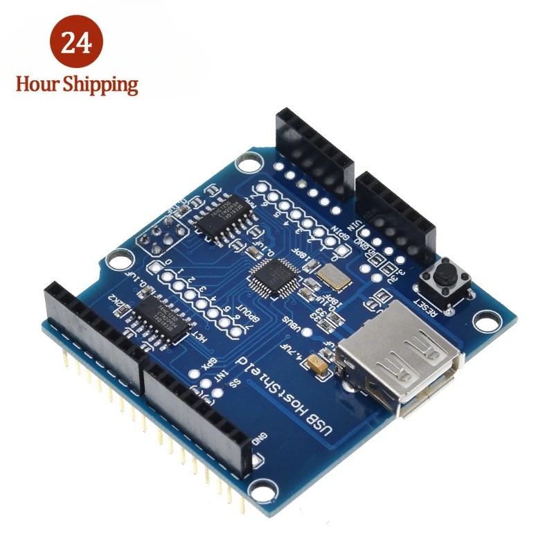 USB Host Shield 2.0 for Arduino UNO MEGA ADK Compatible for Android ADK DIY Electronic Module Board